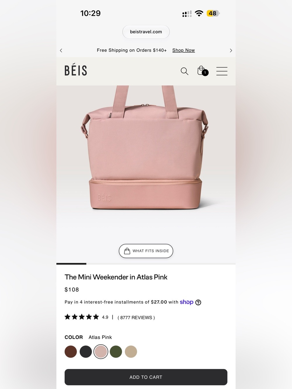 Beis Mini Weekender